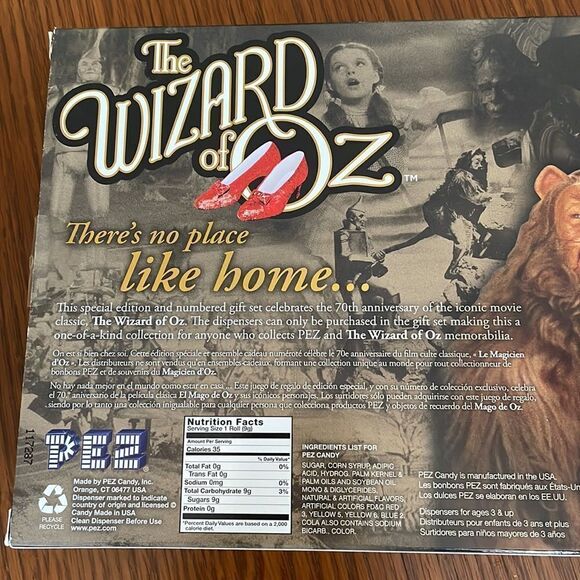 Limited Edition Pez Collector’s Series 70th Anniversary Wizard of Oz New in Box - Picture 5 of 6